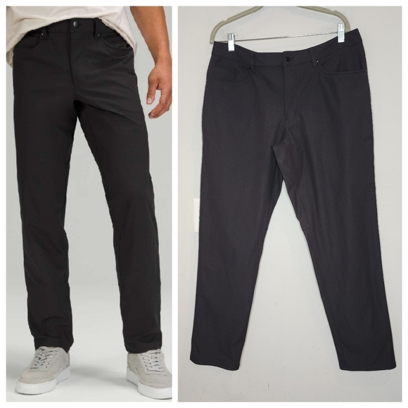 Lululemon Black ABC Pant Classic Warpstreme men's size 36. 31" inseam - Picture 1 of 16